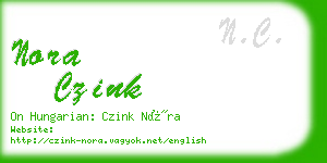 nora czink business card